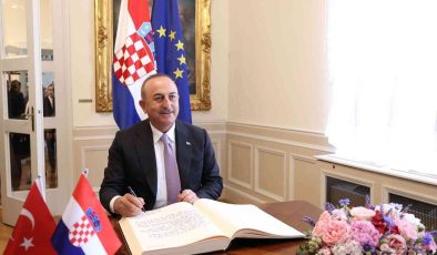 Bakan Çavuşoğlu, Hırvatistan Başbakanı Plenkovic ile görüştü