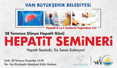 Van’da ‘Dünya Hepatit Günü’ konulu seminer